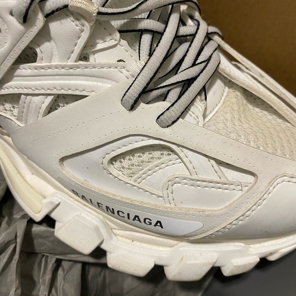 Balenciaga White Hightop Sneakers - Picture 3 of 7